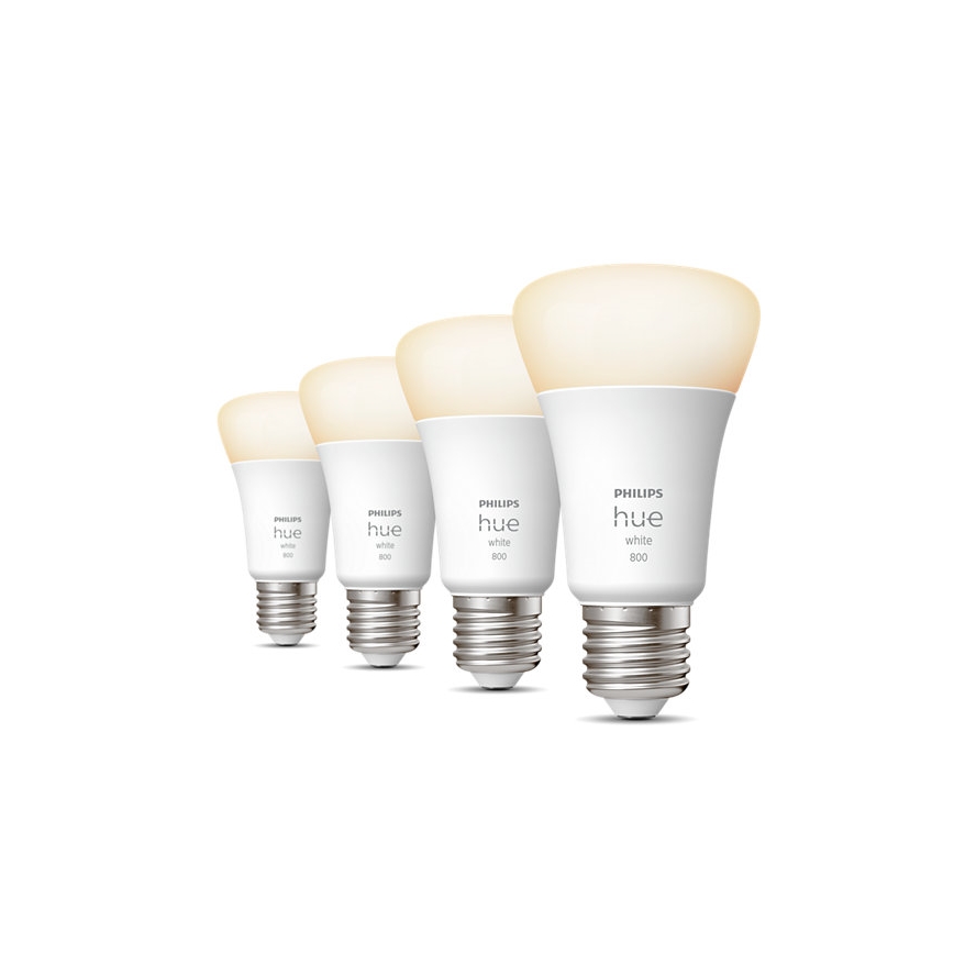 SET 4x Lampadine LED Dimmerabili Philips Hue BIANCO A60 E27/9W/230V 2700K
