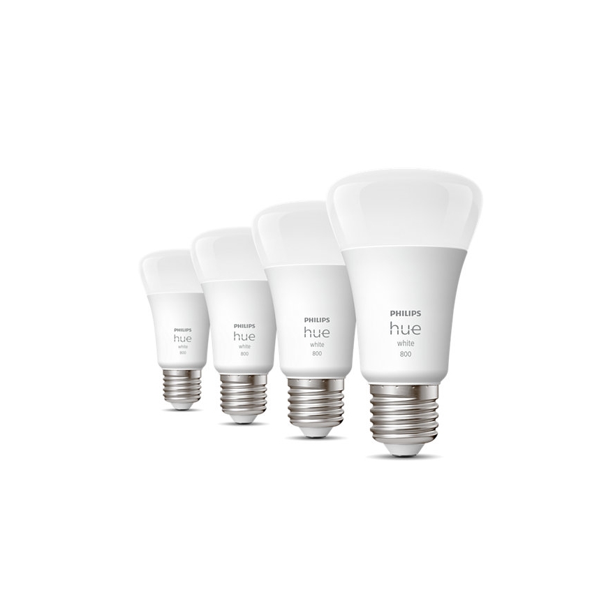 SET 4x Lampadine LED Dimmerabili Philips Hue BIANCO A60 E27/9W/230V 2700K