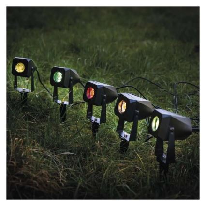 SET 4x LED RGBIC Dimmbare Outdoor-Leuchte LED/7W/230V 3000-6500K IP65 Wi-Fi Tuya