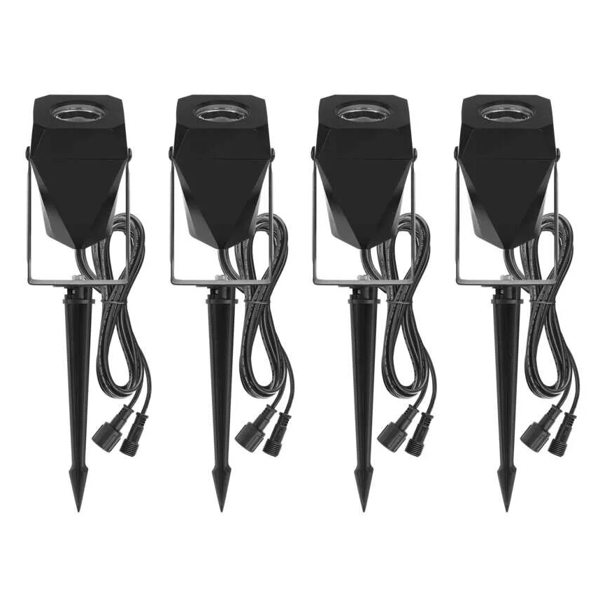 SET 4x LED RGBIC Dimmbare Outdoor-Leuchte LED/7W/230V 3000-6500K IP65 Wi-Fi Tuya