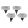 SET 4x LED Solarlampe CLAVO LED/1xAAA 4000K IP44 300 mAh