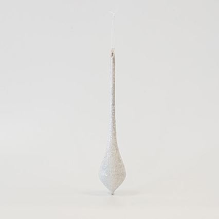 SET 4x Weihnachtsbaumschmuck 30 cm weiß