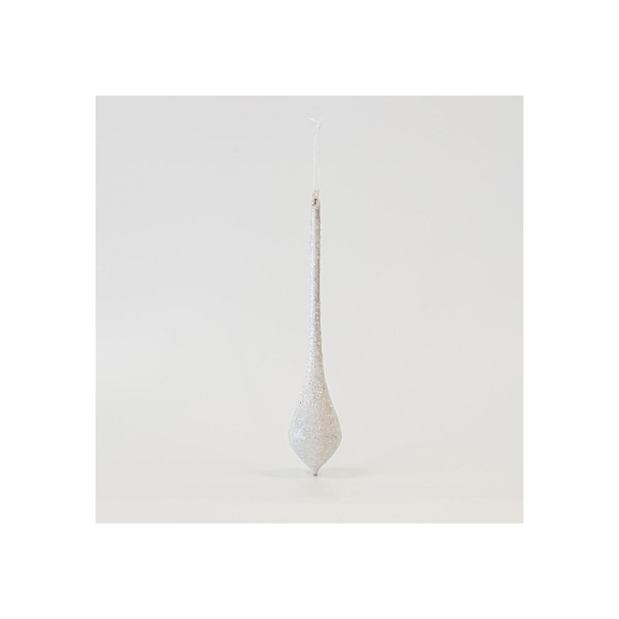 SET 4x Weihnachtsbaumschmuck 30 cm weiß