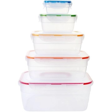 SET 5x Contenitore per alimenti LOCK