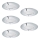 SET 5x Lampada da incasso LED dimmerabile 1xLED/4,5W/230V cromo lucido