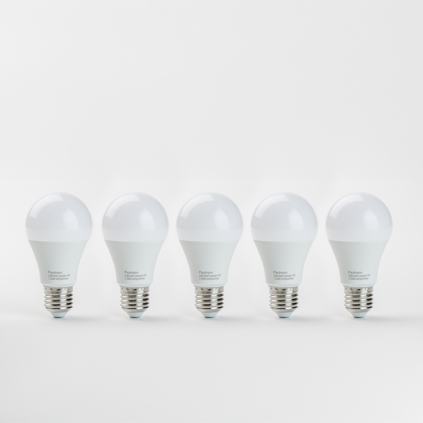 SET 5x Lampadina LED A60 E27/9W/230V 2700K - Paulmann 28780
