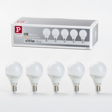 SET 5x Lampadina LED E14/5,5W/230V 2700K - Paulmann 28783