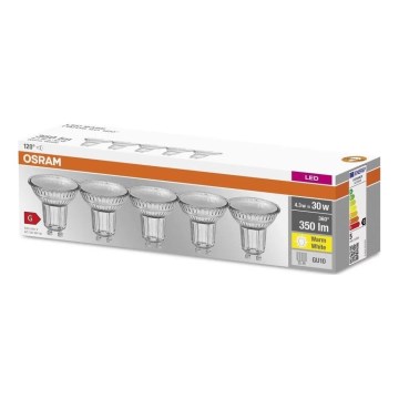 SET 5x Lampadina LED PAR16 GU10/4,3W/230V 2700K 120° - Osram
