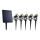 SET 5x LED-Außenleuchte mit Solarpanel LED/4000 mAh IP44