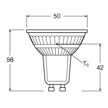 SET 5x LED-Leuchtmittel PAR16 GU10/4,3W/230V 2700K 120° - Osram