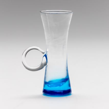 Set 6x Bicchiere da liquore con manico blu