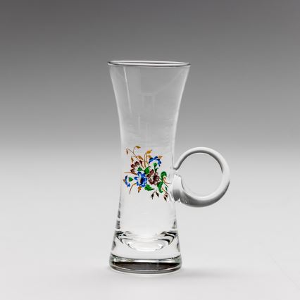 Set 6x Bicchiere da liquore con manico limpido con motivo a bouquet no 2