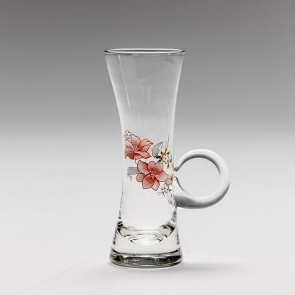 Set 6x Bicchiere da liquore con manico limpido con motivo a bouquet no 4