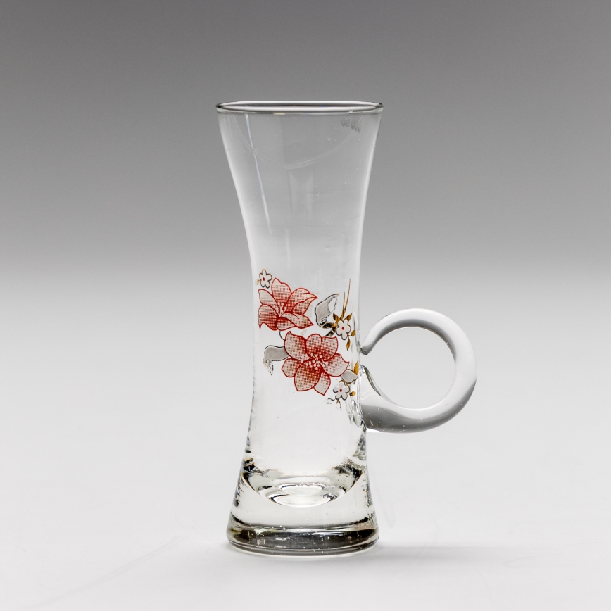 Set 6x Bicchiere da liquore con manico limpido con motivo a bouquet no 4