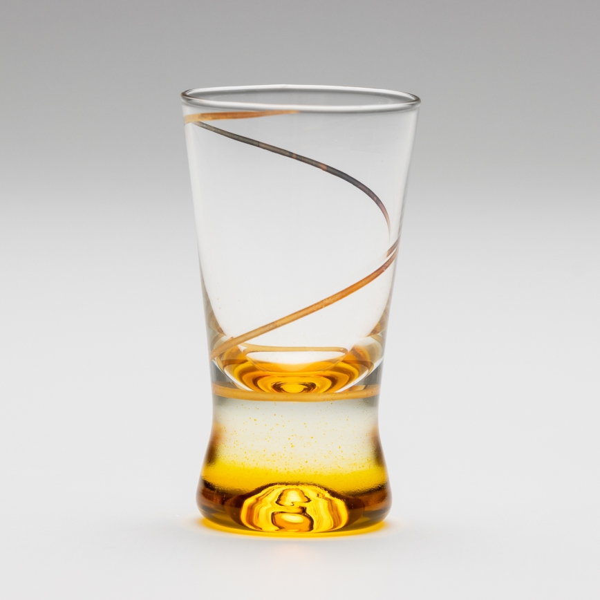 Set 6x bicchiere per shot 25 mm limpido giallo