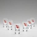 Set 6x bicchiere per shot limpido con motivo a bouquet no 2