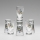 Set 6x bicchiere per shot limpido con motivo a bouquet no 3