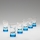 Set 6x Shot-Gläser 25 mm klar blau