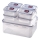 SET 7x Contenitore per alimenti LOCK blu/trasparente