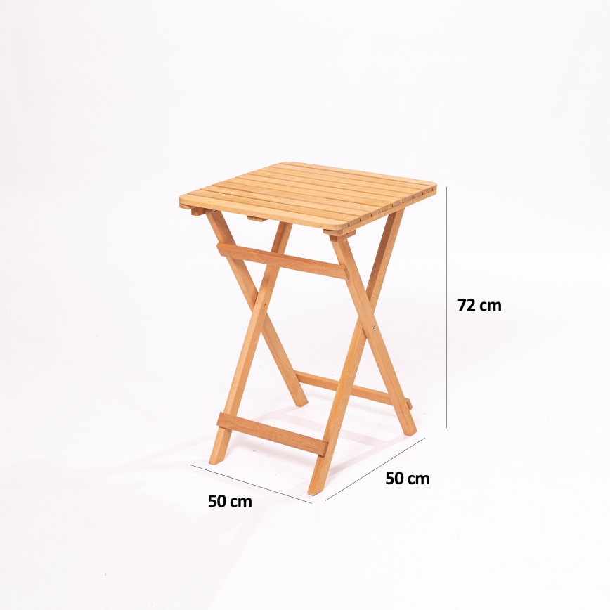 Set da balcone con cuscini in faggio