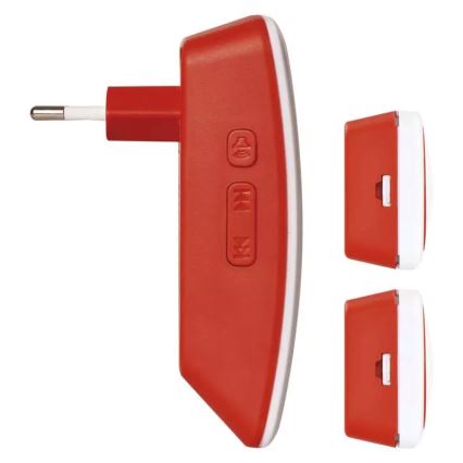 SET Campanello con presa wireless + 2 pulsanti 230V IP44