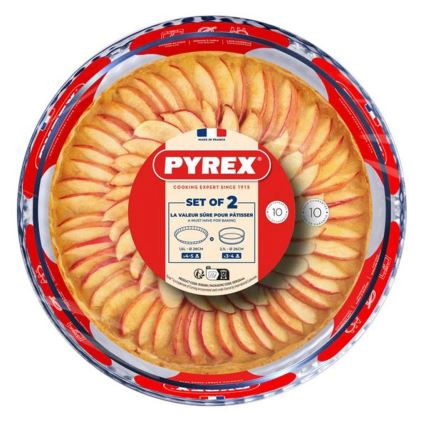 Set da 2 stampi per crostata PYREX Ø 26/28 cm