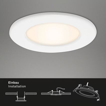 Set da 3 faretti da incasso per bagno LED/6W/230V 3000K IP44 bianco