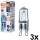 Set da 3 lampadine alogene per forno HALOPIN G9/40W/230V 2700K - Osram