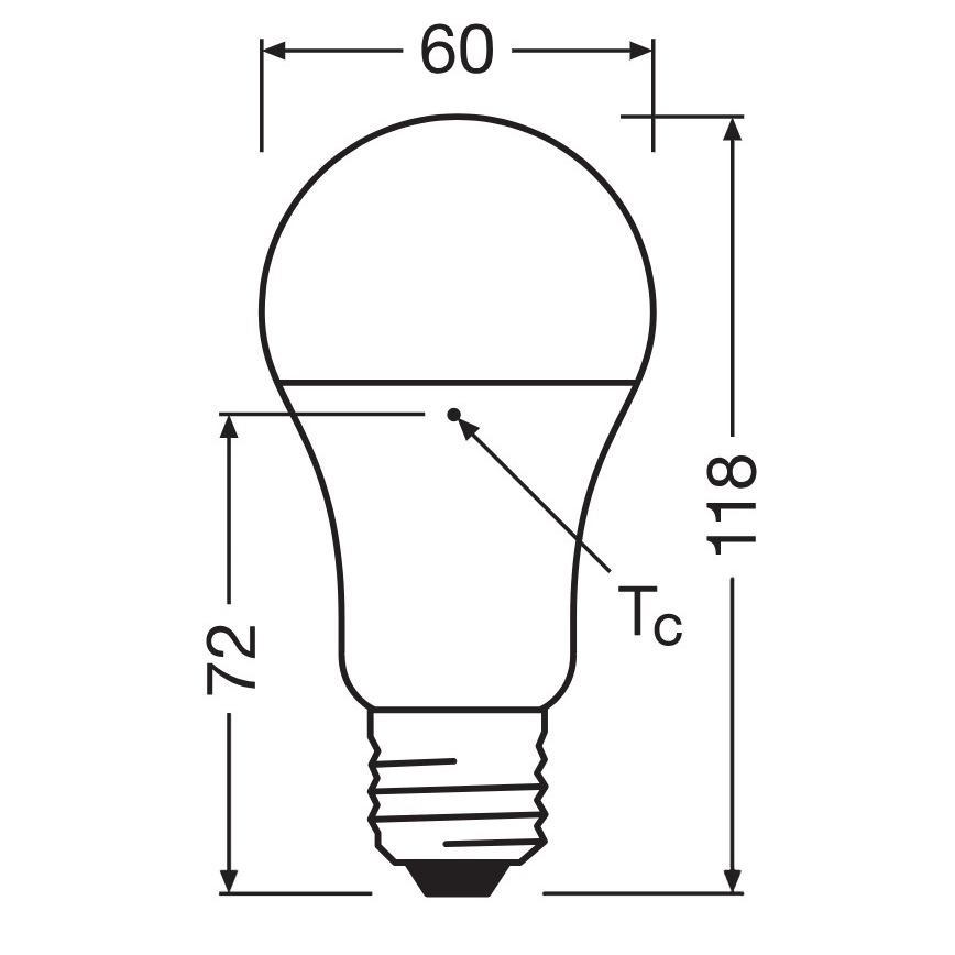Set da 3 lampadine LED in plastica riciclata A100 E27/14W/230V 2700K - Osram