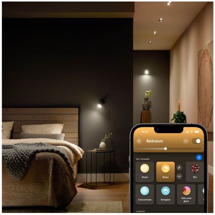 Confezione da 4 lampadine LED dimmerabili Philips Hue WHITE AMBIANCE GU5,3/MR16/5,1W/12V 2200-6500K