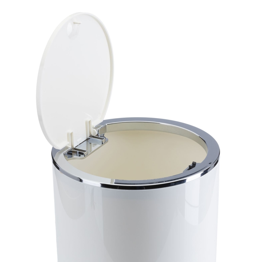 Set da bagno CARMEN 5 pz bianco/cromo lucido