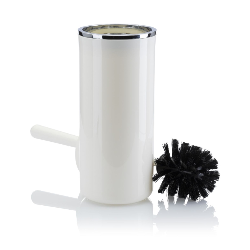 Set da bagno CARMEN 5 pz bianco/cromo lucido