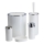 Set da bagno CARMEN 5 pz bianco/cromo lucido
