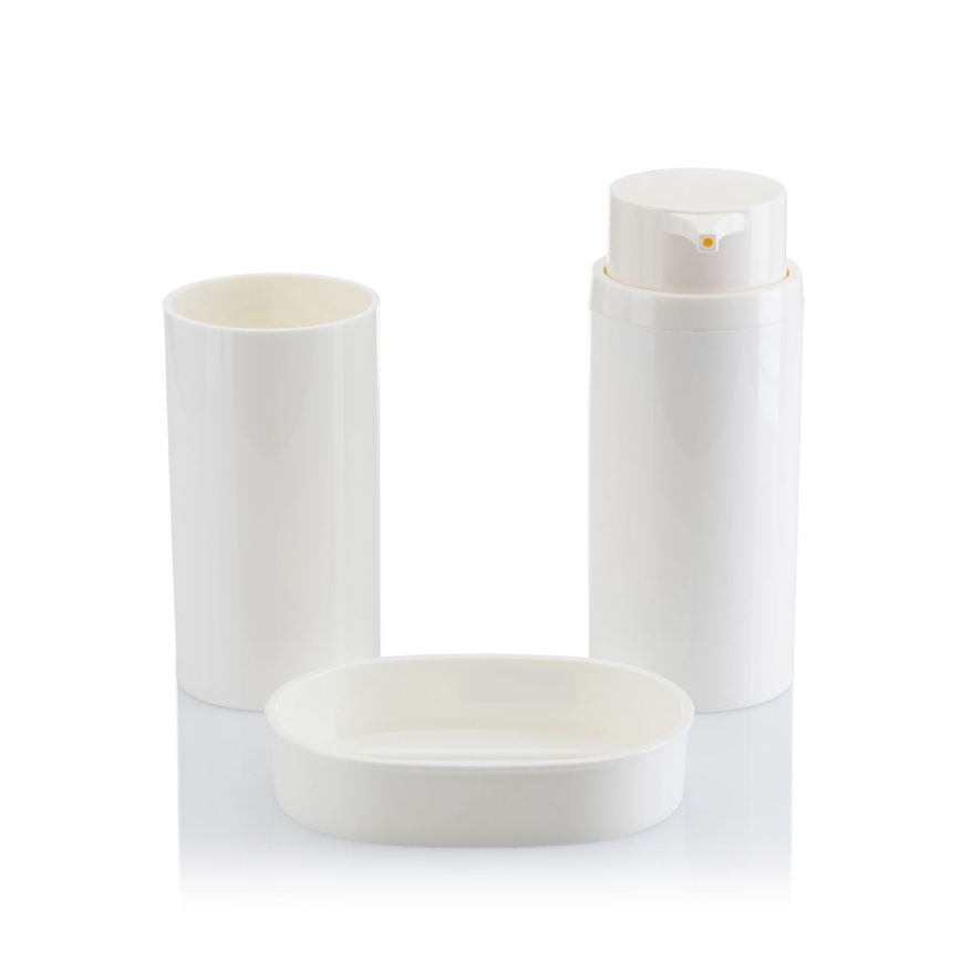 Set da bagno CARMEN 5 pz bianco