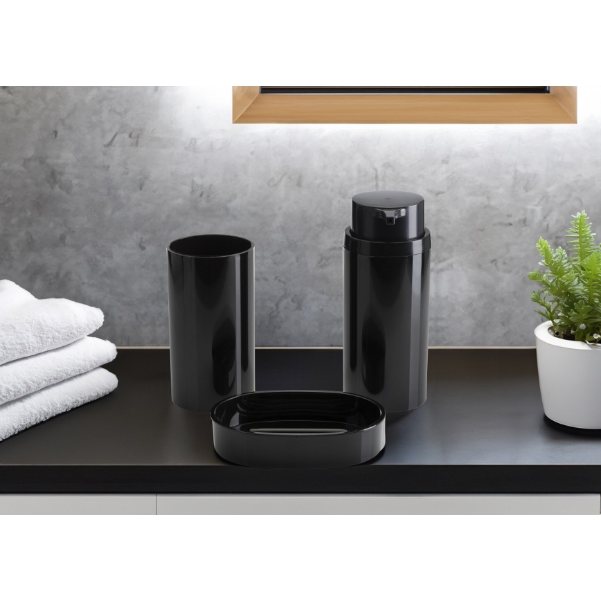 Set da bagno CARMEN 5 pz nero