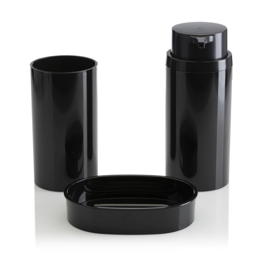 Set da bagno CARMEN 5 pz nero