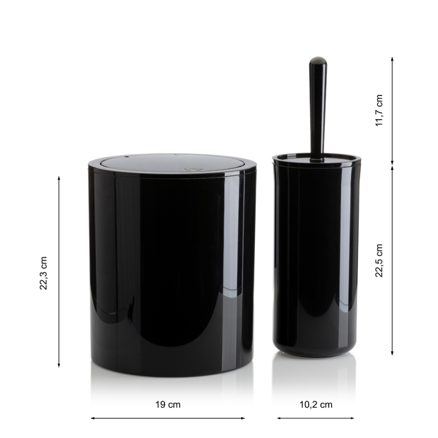Set da bagno CARMEN 5 pz nero