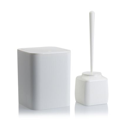 Set da bagno CRYSTAL 5 pz bianco