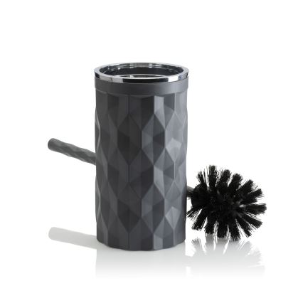 Set da bagno REINA 5 pz antracite/cromo lucido