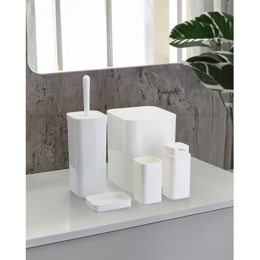 Set da bagno SIERRA 5 pz bianco