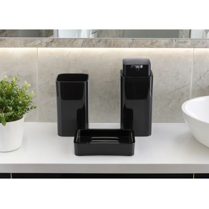 Set da bagno SIERRA 5 pz nero