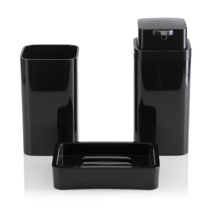 Set da bagno SIERRA 5 pz nero