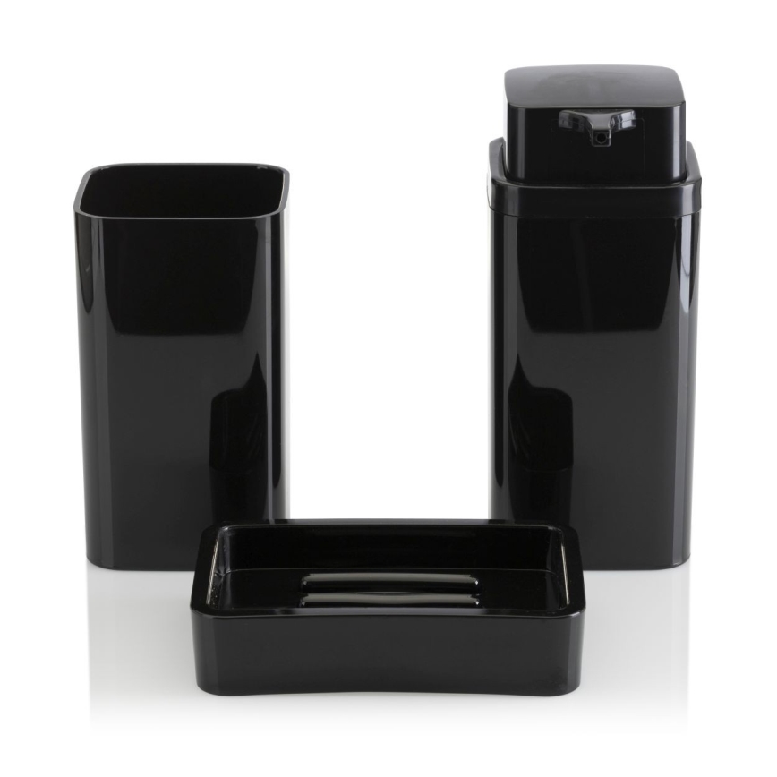 Set da bagno SIERRA 5 pz nero