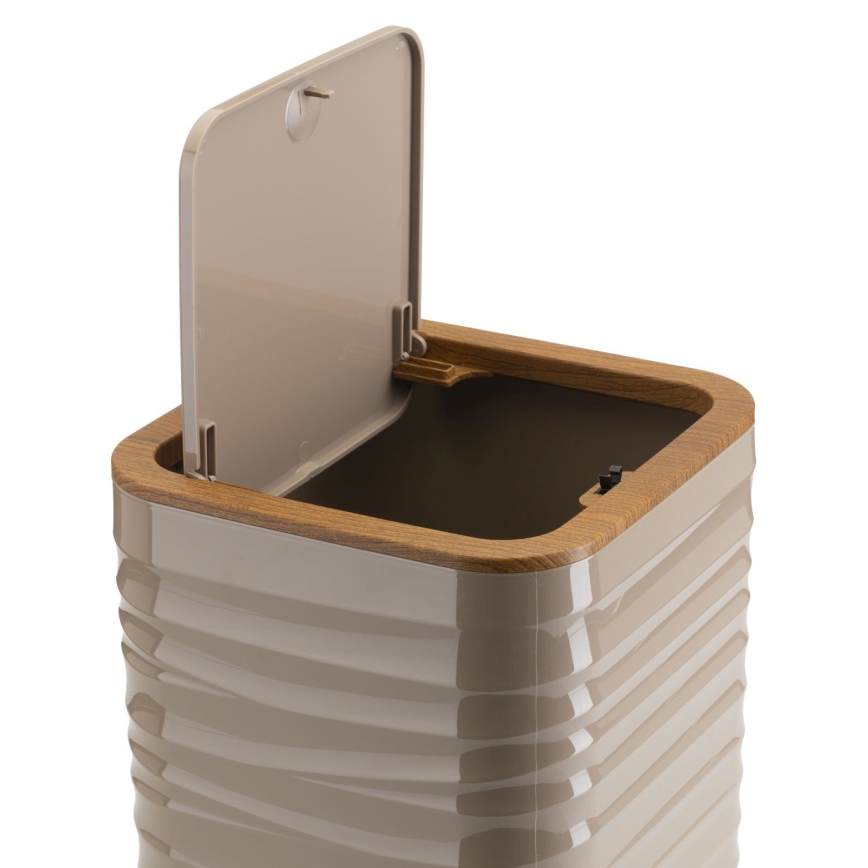Set da bagno WAVE 5 pz beige/marrone