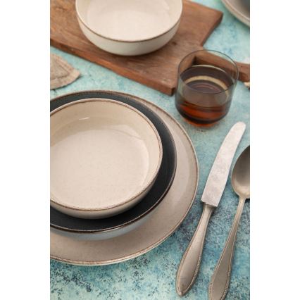 Set da tavola 16 pezzi beige/blu/porcellana