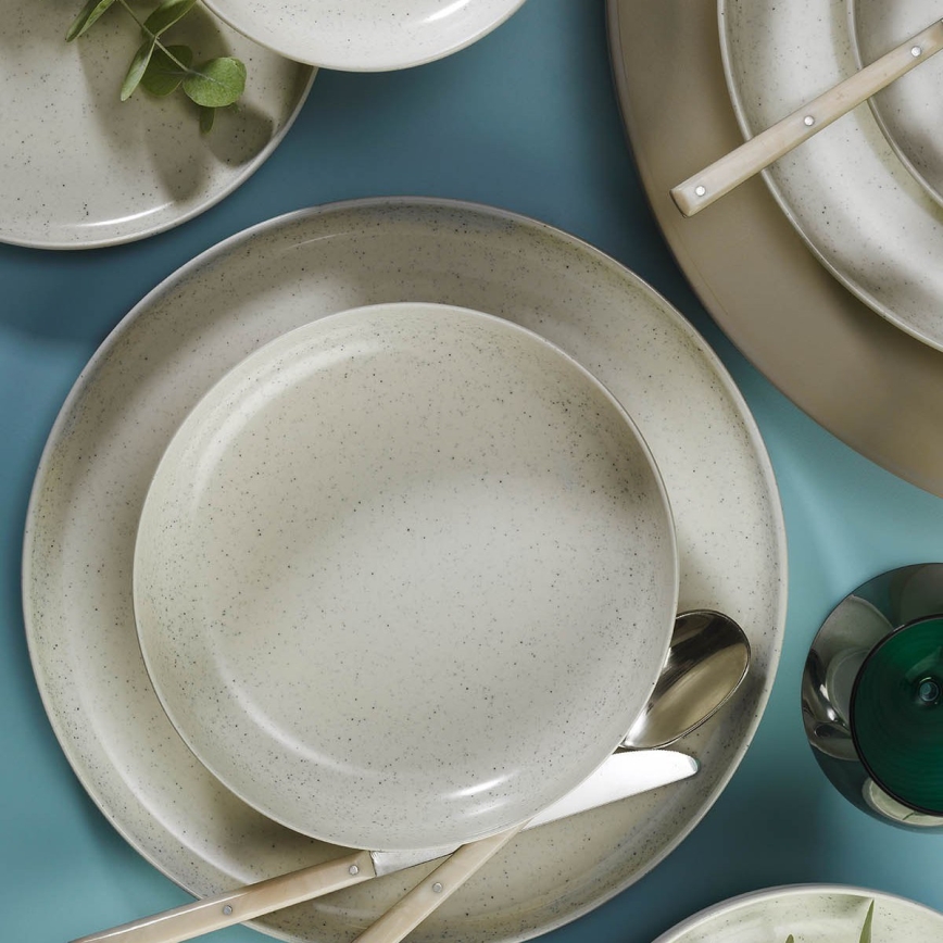 Set da tavola 16 pezzi beige/porcellana