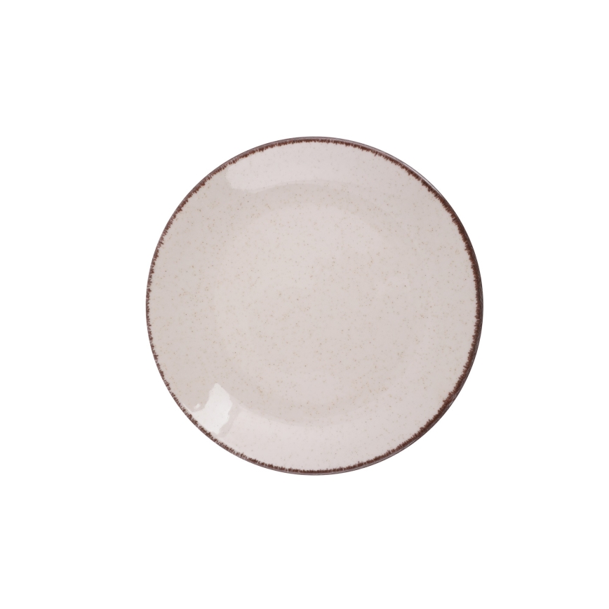 Set da tavola 18 pezzi beige/porcellana