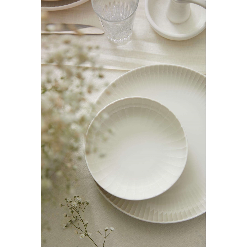 Set da tavola 18 pezzi bianco/porcellana