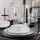 Set da tavola 18 pezzi in porcellana, bianco/argento
