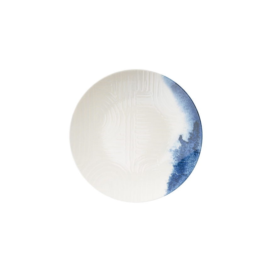 Set da tavola 24 pezzi bianco/blu/porcellana